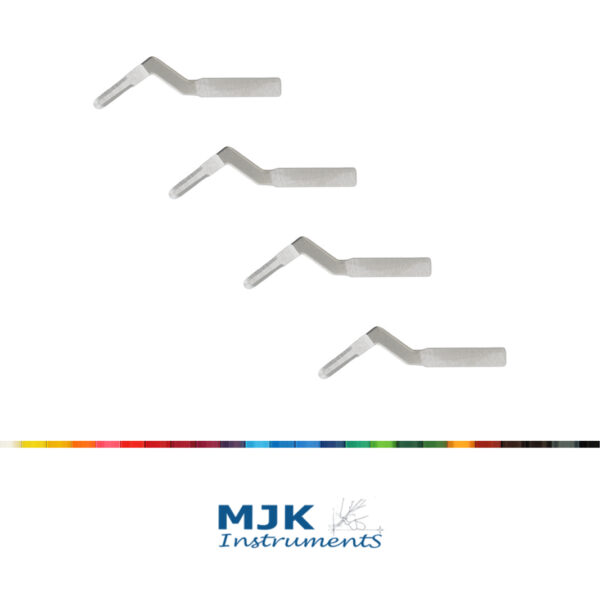 [:da]BW002 MJK Micro scalpel blades: Angled - Size 2, 10 pcs[:en]BW002 Micro scalpel blades: Angled - Size 2, 10 pcs[:]