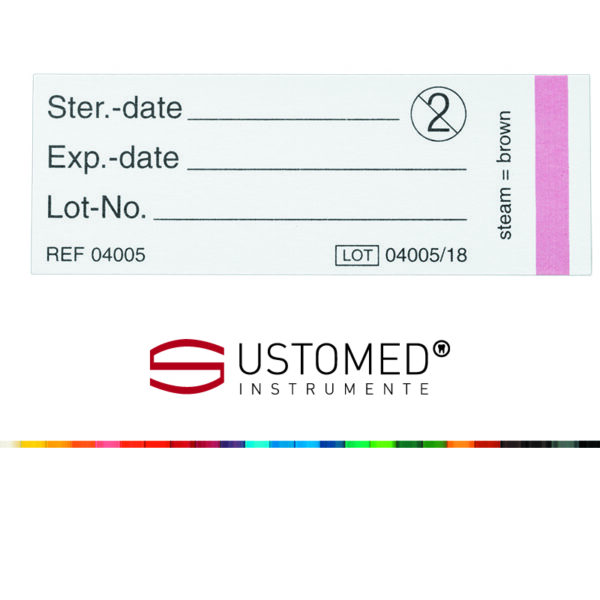 90-662-100 Ustomed Sterilitetsindikator label, 100 pcs