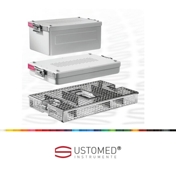 90-340-008 Ustomed steriliserings- og opbevaringsramme til 8 instrumenter, 1 pcs - Image 2