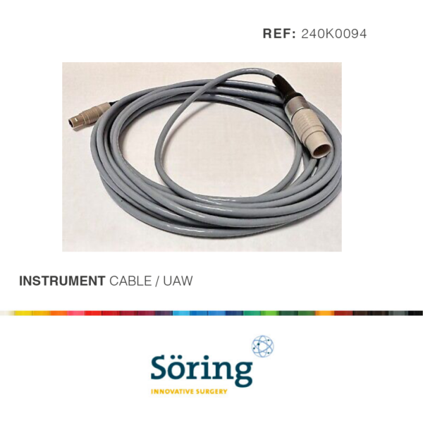 Instrument cable, 5m, Wound Debridement Hand Pieces